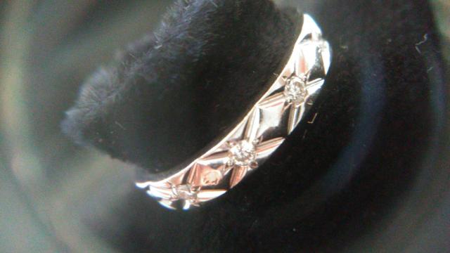 美品CHANELプラチナ950マトラッセ&フルダイヤリング < ブランド 美品CHANELプラチナ950マトラッセ&フルダイヤリング < ブランドの