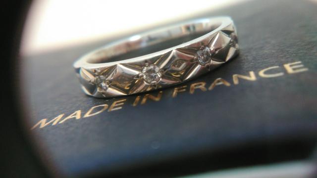 美品CHANELプラチナ950マトラッセ&フルダイヤリング < ブランド 美品CHANELプラチナ950マトラッセ&フルダイヤリング < ブランドの