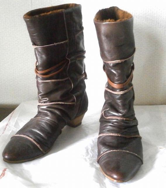 ◆レディース レザーブーツ 中古品 ブラウン 23cm < 女性ファッション  ◆レディース レザーブーツ 中古品 ブラウン 23cm  < 女性ファッションの