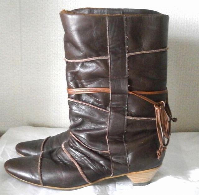 ◆レディース レザーブーツ 中古品 ブラウン 23cm < 女性ファッション  ◆レディース レザーブーツ 中古品 ブラウン 23cm < 女性ファッションの