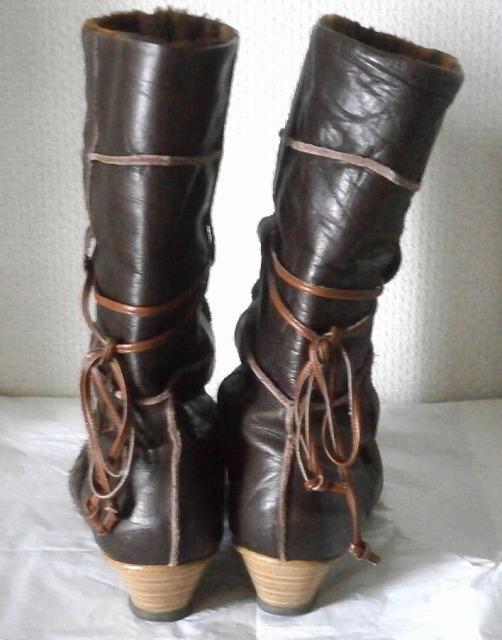 ◆レディース レザーブーツ 中古品 ブラウン 23cm < 女性ファッション  ◆レディース レザーブーツ 中古品 ブラウン 23cm < 女性ファッションの