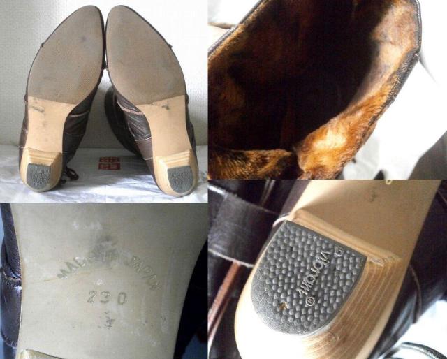 ◆レディース レザーブーツ 中古品 ブラウン 23cm < 女性ファッション  ◆レディース レザーブーツ 中古品 ブラウン 23cm < 女性ファッションの