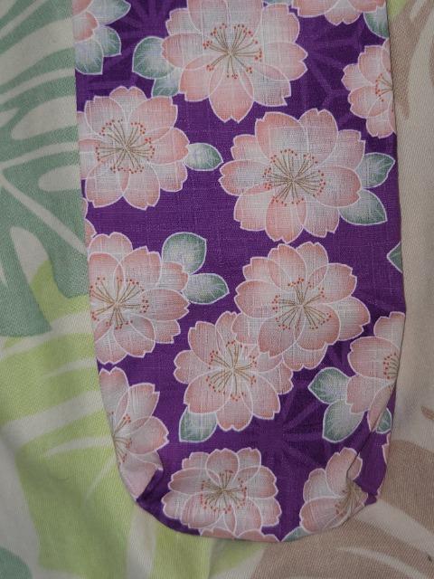 ★新柄紫×桜柄リコーダー入れ巾着袋 < キッズ/ベビー  ★新柄紫×桜柄リコーダー入れ巾着袋 < キッズ/ベビーの