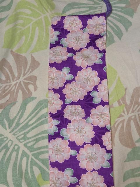 ★新柄紫×桜柄リコーダー入れ巾着袋 < キッズ/ベビー  ★新柄紫×桜柄リコーダー入れ巾着袋 < キッズ/ベビーの