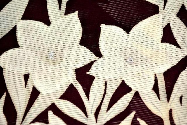 【夏物】【最高級】新品同様 絽葡萄色 銀彩 桔梗文 1つ紋 クリーニング済 付下げ 身丈166.5cm 裄丈64cm T3582 < 女性ファッション  【夏物】【最高級】新品同様 絽葡萄色 銀彩 桔梗文 1つ紋 クリーニング済 付下げ 身丈166.5cm 裄丈64cm T3582 < 女性ファッションの