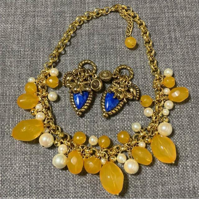 �l�b�N���X �C�������O�`���[�� �܂Ƃߔ��� �S�[���h�J���[ �I�����W �u���[  �� �����A�N�Z�T���[/���v�� 