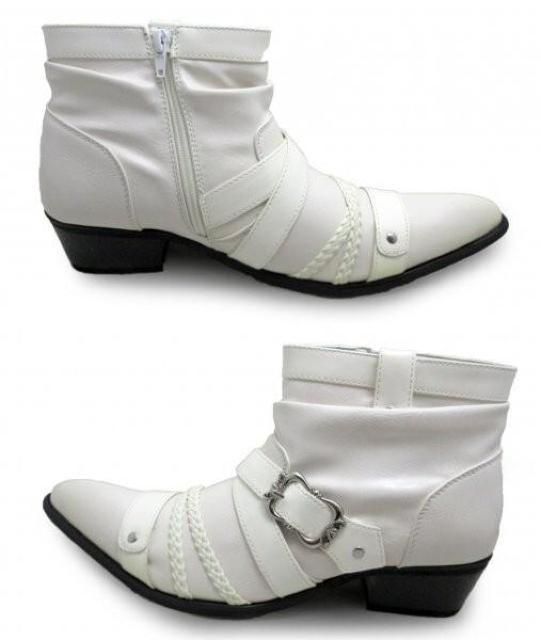 1円~C859新品BOREDOMクロスベルト/ハーフブーツ27a白♂ < 男性ファッション  1円~C859新品BOREDOMクロスベルト/ハーフブーツ27a白♂ < 男性ファッションの