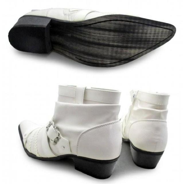 1円~C859新品BOREDOMクロスベルト/ハーフブーツ27a白♂ < 男性ファッション  1円~C859新品BOREDOMクロスベルト/ハーフブーツ27a白♂ < 男性ファッションの