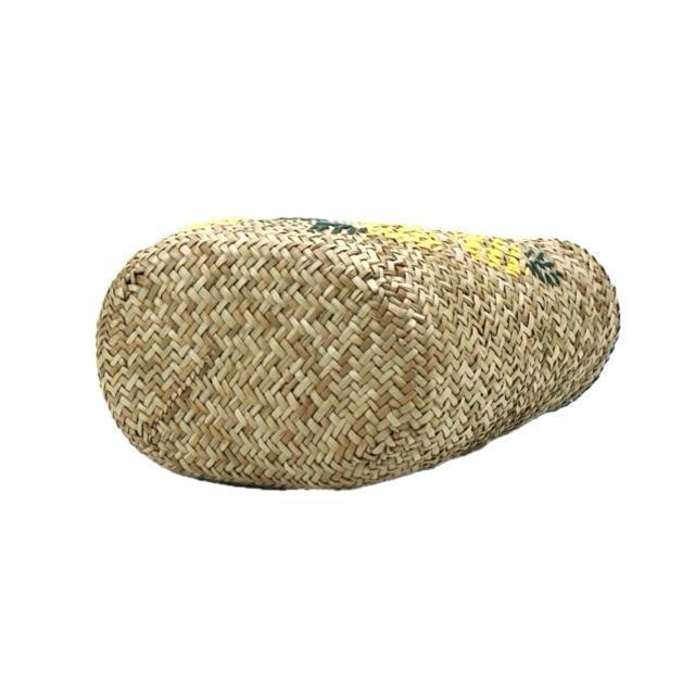 MIAN(ミアン) パイナップル柄 大判 手提げ 籠バッグ < 女性ファッション MIAN(ミアン) パイナップル柄 大判 手提げ 籠バッグ < 女性ファッションの