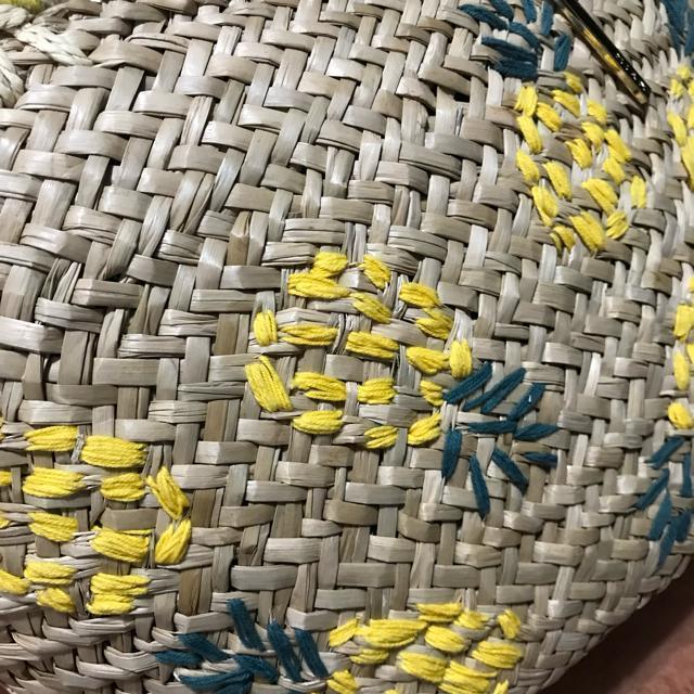 MIAN(ミアン) パイナップル柄 大判 手提げ 籠バッグ < 女性ファッション MIAN(ミアン) パイナップル柄 大判 手提げ 籠バッグ < 女性ファッションの