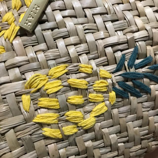 MIAN(ミアン) パイナップル柄 大判 手提げ 籠バッグ < 女性ファッション MIAN(ミアン) パイナップル柄 大判 手提げ 籠バッグ < 女性ファッションの