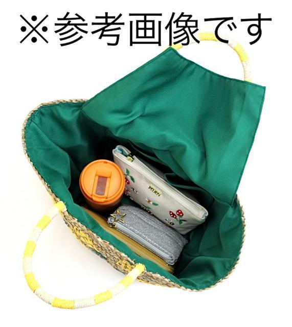 MIAN(ミアン) パイナップル柄 大判 手提げ 籠バッグ < 女性ファッション MIAN(ミアン) パイナップル柄 大判 手提げ 籠バッグ < 女性ファッションの