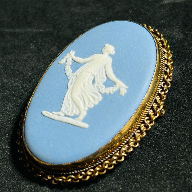 ウェッジウッド WEDGWOOD カメオ ブローチ アクセサリー 375 k9 9金 < 女性アクセサリー/時計 ウェッジウッド WEDGWOOD カメオ ブローチ アクセサリー 375 k9 9金 < 女性アクセサリー/時計の
