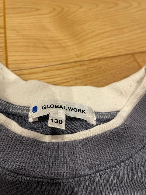 GLOBAL WORK �g���[�i�[ 130�T�C�Y �O���[ �� �L�b�Y/�x�r�[�� 