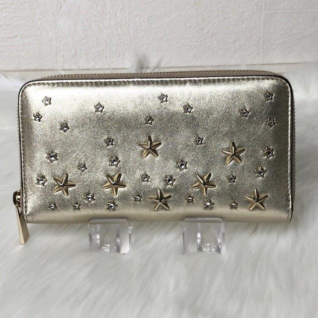 �y���i�zJIMMY CHOO �W�~�[�`���E �����z ���E���h�t�@�X�i�[ �N���X�^�� �X�^�[ �X�^�b�Y ���C�g�S�[���h �� �u�����h�� 