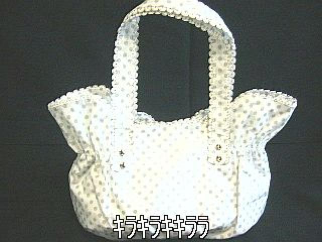 《New》Scawaii*イケメグ愛用★ドット柄・リボントートバッグ < 女性ファッション  《New》Scawaii*イケメグ愛用★ドット柄・リボントートバッグ < 女性ファッションの