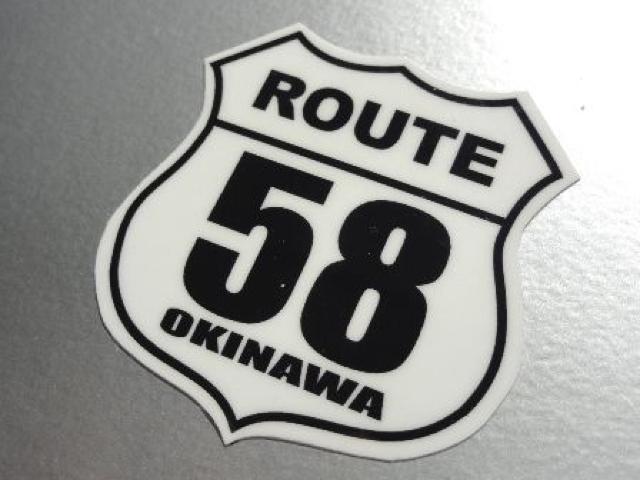 ROUTE58 沖縄国道58号線ステッカーA 20x20cm アメリカン < ホビー ROUTE58 沖縄国道58号線ステッカーA 20x20cm アメリカン < ホビーの