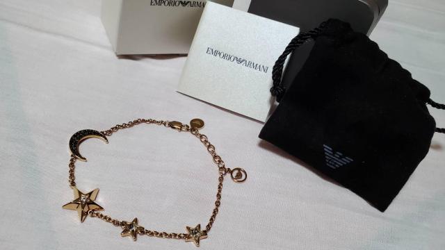 正規未 アルマーニ ミックスアイコンチャーム チェーンブレスレット クレセントムーン スター 付属有 < ブランド  正規未 アルマーニ ミックスアイコンチャーム チェーンブレスレット クレセントムーン スター 付属有  < ブランドの