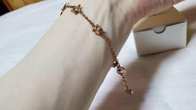 正規未 アルマーニ ミックスアイコンチャーム チェーンブレスレット クレセントムーン スター 付属有 < ブランド  正規未 アルマーニ ミックスアイコンチャーム チェーンブレスレット クレセントムーン スター 付属有 < ブランドの