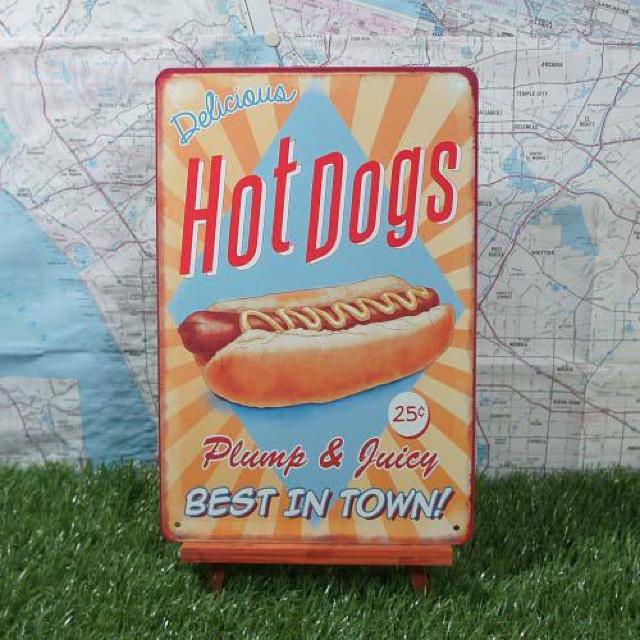 新品【ブリキ看板】Hot Dogs/ホットドッグ Best in Town! < ホビー  新品【ブリキ看板】Hot Dogs/ホットドッグ Best in Town!  < ホビーの