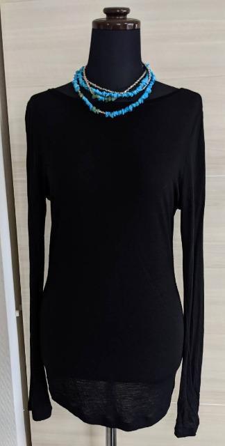 ショップチャンネル購入/sabby genteel/シャビージェンティール/変形カットソー/ボートネック/M/黒/ブラック < 女性ファッション  ショップチャンネル購入/sabby genteel/シャビージェンティール/変形カットソー/ボートネック/M/黒/ブラック  < 女性ファッションの