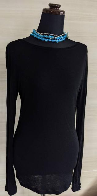 ショップチャンネル購入/sabby genteel/シャビージェンティール/変形カットソー/ボートネック/M/黒/ブラック < 女性ファッション  ショップチャンネル購入/sabby genteel/シャビージェンティール/変形カットソー/ボートネック/M/黒/ブラック < 女性ファッションの