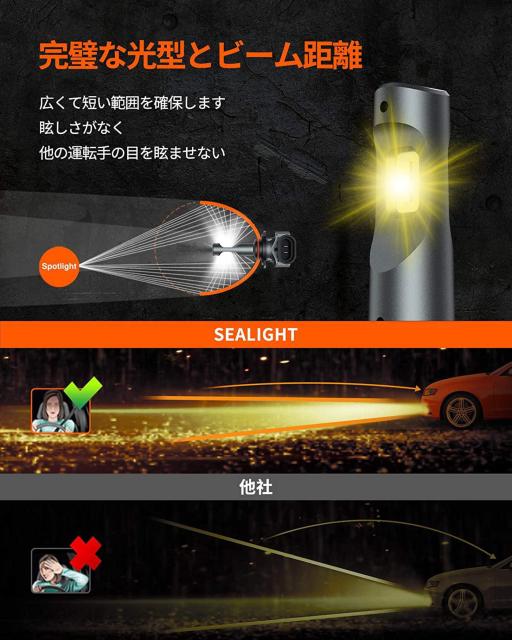 フォグランプ LED HB4 イエローフォグバルブ黄色 3000K (2個入り) < 自動車/バイク フォグランプ LED HB4 イエローフォグバルブ黄色 3000K (2個入り) < 自動車/バイク
