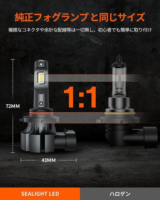 フォグランプ LED HB4 イエローフォグバルブ黄色 3000K (2個入り) < 自動車/バイク フォグランプ LED HB4 イエローフォグバルブ黄色 3000K (2個入り) < 自動車/バイク