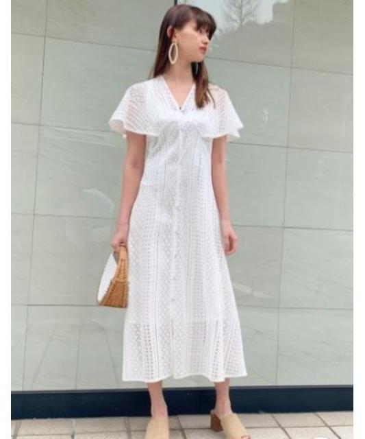 CELFORDセルフォードコットンエンブロイダリーワンピースホワイトレースケープワンピース白 < 女性ファッション CELFORDセルフォードコットンエンブロイダリーワンピースホワイトレースケープワンピース白 < 女性ファッションの