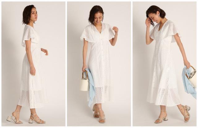 CELFORDセルフォードコットンエンブロイダリーワンピースホワイトレースケープワンピース白 < 女性ファッション CELFORDセルフォードコットンエンブロイダリーワンピースホワイトレースケープワンピース白 < 女性ファッションの