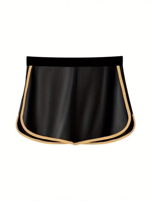 超お買い得490円★男性用レーヨンボクサーブリーフ、快適で通気性のある生地、Gストリング付き 黒 日本サイズXL < 男性ファッション  超お買い得490円★男性用レーヨンボクサーブリーフ、快適で通気性のある生地、Gストリング付き 黒 日本サイズXL < 男性ファッションの