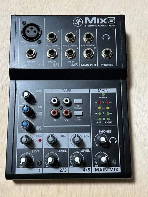 MIX5�@5CHANNEL�@COMPACT�@MIXER�@�{�̂̂݁@���Õi  �� �z�r�[�� 