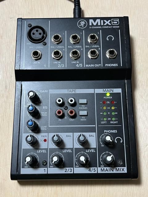 MIX5�@5CHANNEL�@COMPACT�@MIXER�@�{�̂̂݁@���Õi �� �z�r�[�� 