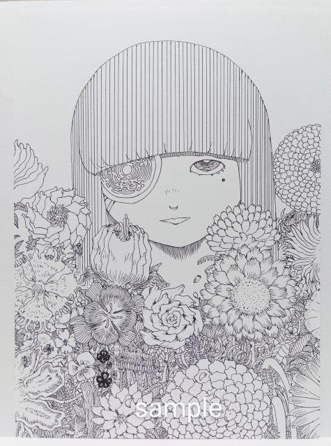 オリジナルイラスト 手描きイラスト 花 絵 原画 ハンドメイド インテリア モノクロ アナログ アート 自作 白黒 女性 art < アニメ/コミック/キャラクター  オリジナルイラスト 手描きイラスト 花 絵 原画 ハンドメイド インテリア モノクロ アナログ アート 自作 白黒 女性 art  < アニメ/コミック/キャラクターの