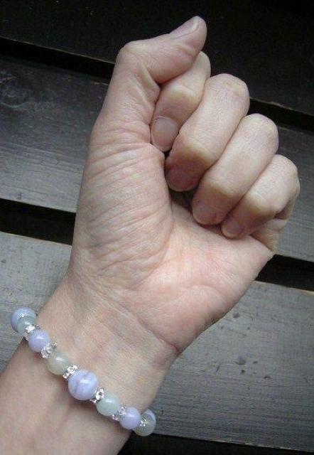 ブルーレースxアクアマリンxムーンストーンブレスレット < 女性アクセサリー/時計 ブルーレースxアクアマリンxムーンストーンブレスレット < 女性アクセサリー/時計の