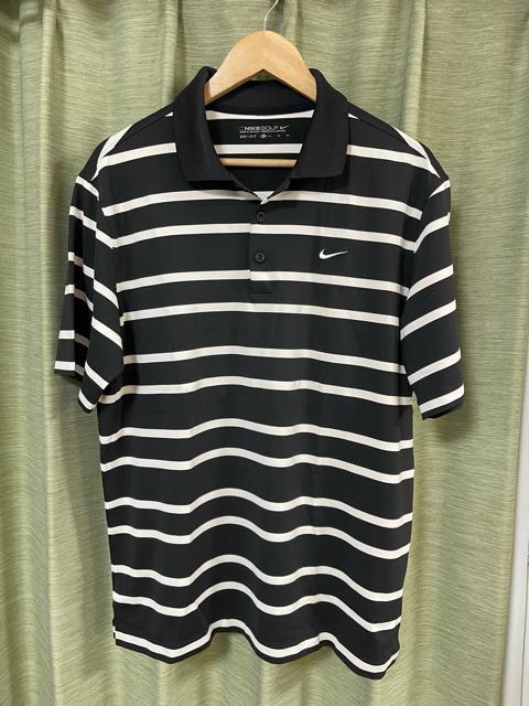 Nike ナイキ ゴルフ DRI-FIT ポロシャツ XLサイズ ボーダー 黒 ブラック ナイキゴルフ ゴルフウェア ポロシャツ < ブランド  Nike ナイキ ゴルフ DRI-FIT ポロシャツ XLサイズ ボーダー 黒 ブラック ナイキゴルフ ゴルフウェア ポロシャツ  < ブランドの