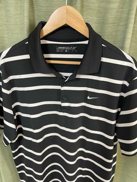 Nike ナイキ ゴルフ DRI-FIT ポロシャツ XLサイズ ボーダー 黒 ブラック ナイキゴルフ ゴルフウェア ポロシャツ < ブランド  Nike ナイキ ゴルフ DRI-FIT ポロシャツ XLサイズ ボーダー 黒 ブラック ナイキゴルフ ゴルフウェア ポロシャツ < ブランドの