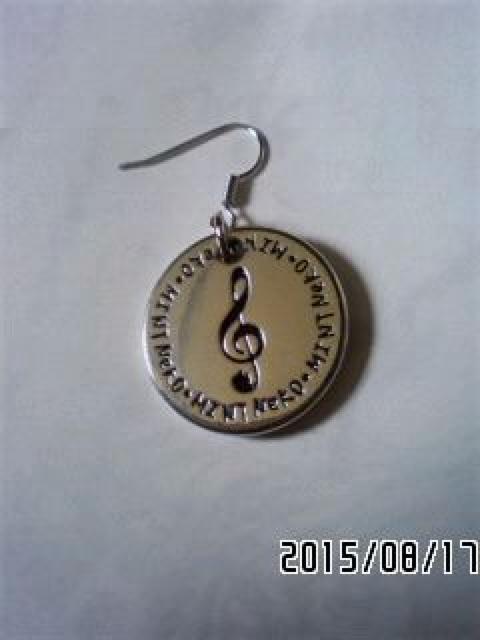 MINTNeko・ネコ&ロゴ模様円型プレートピアス1個 < ブランド MINTNeko・ネコ&ロゴ模様円型プレートピアス1個 < ブランドの