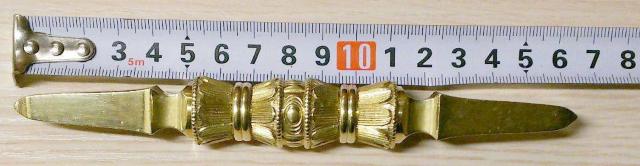 独鈷杵 大々型(長さ16.2cm)◆密教で使われる仏具・寺院仏具・金剛杵 < インテリア/ライフ  独鈷杵 大々型(長さ16.2cm)◆密教で使われる仏具・寺院仏具・金剛杵 < インテリア/ライフの