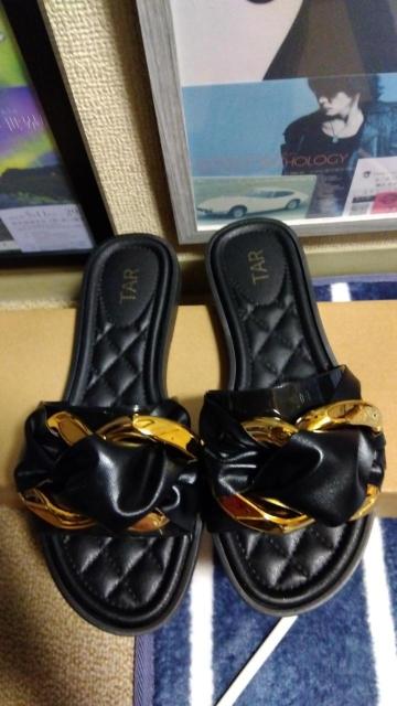 ☆チェーンフラットサンダル☆新品未使用 < 女性ファッション  ☆チェーンフラットサンダル☆新品未使用  < 女性ファッションの