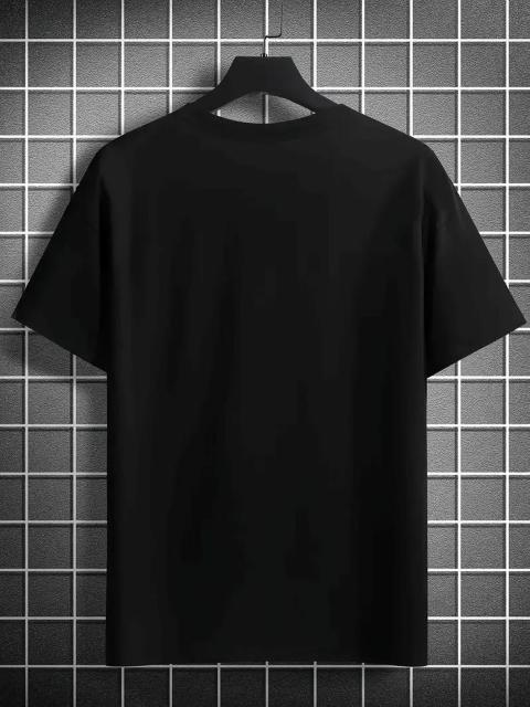 超お買い得1690円★メンズ ブラック グラフィックTシャツ 「あなたはすでに死んでいる」半袖USAサイズM(日本サイズXL相当) < 男性ファッション  超お買い得1690円★メンズ ブラック グラフィックTシャツ 「あなたはすでに死んでいる」半袖USAサイズM(日本サイズXL相当) < 男性ファッションの