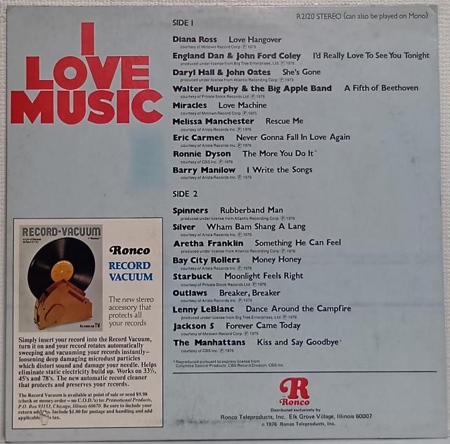 LP(US盤)オムニバス(Various Artists)/アイ・ラヴ・ミュージック( I Love Music)070726 < CD/DVD/ビデオ  LP(US盤)オムニバス(Various Artists)/アイ・ラヴ・ミュージック( I Love Music)070726 < CD/DVD/ビデオの
