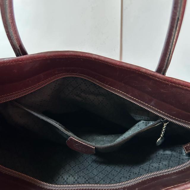 GUCCI ナイロン レザー ハンドバッグ トートバッグ 0457 ブラウン ボルドー < ブランド GUCCI ナイロン レザー ハンドバッグ トートバッグ 0457 ブラウン ボルドー < ブランドの