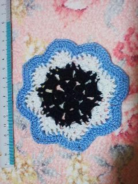 手編み三色ドイリー 青系二枚組1 < インテリア/ライフ  手編み三色ドイリー 青系二枚組1 < インテリア/ライフの