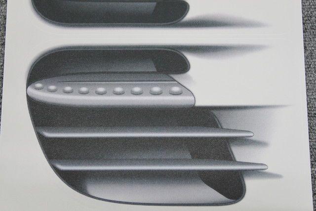 汎用リアルなダクト風ステッカーtype2 フェンダー バンパー < 自動車/バイク 汎用リアルなダクト風ステッカーtype2 フェンダー バンパー < 自動車/バイク