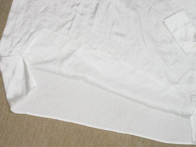 Vネック長袖シャツトップス(ホワイト)レディース < ブランド  Vネック長袖シャツトップス(ホワイト)レディース < ブランドの