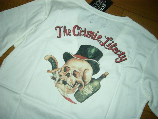 新品CRIMIEクライミーカットソーS白Vネック7分丈スカルロンT < ブランド 新品CRIMIEクライミーカットソーS白Vネック7分丈スカルロンT < ブランドの