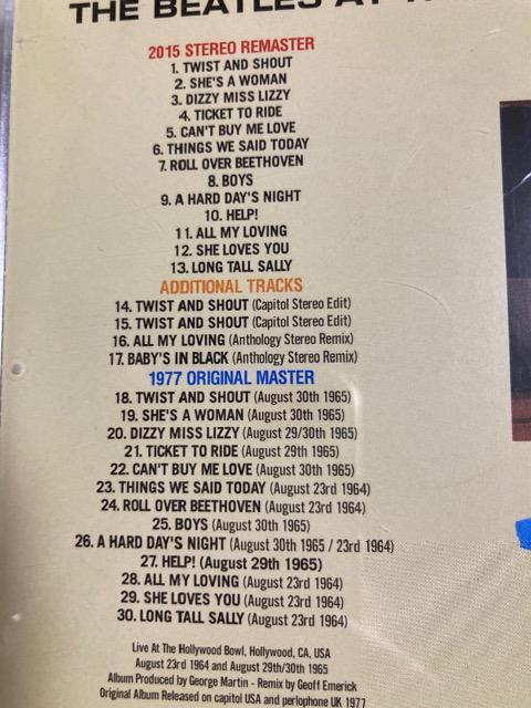 輸入盤 THE BEATLES / LIVE AT HOLLYWOOD BOWL < タレントグッズ  輸入盤 THE BEATLES / LIVE AT HOLLYWOOD BOWL < タレントグッズの