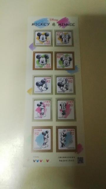 �V�[���؎� 82�~�~10�� Disney MICKEY��MINNIE �~�b�L�[ �~�j�[ 