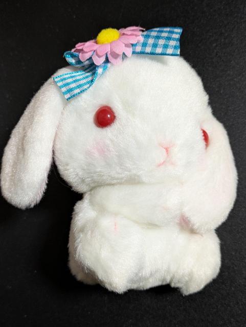 ぽてうさろっぴー/ぬいぐるみマスコット/ボールチェーン付/赤目/白うさぎ/モバペイ < アニメ/コミック/キャラクター  ぽてうさろっぴー/ぬいぐるみマスコット/ボールチェーン付/赤目/白うさぎ/モバペイ  < アニメ/コミック/キャラクターの